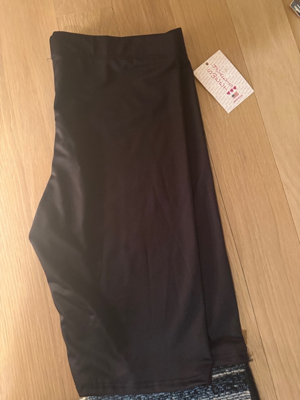 Black Stretch Midi Skirt